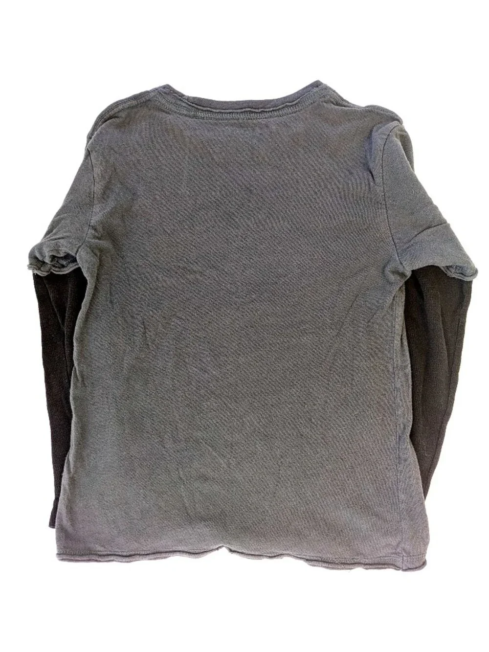 Batman Shirt - Boy's 6 - Gray Layered T-Shirt Youth Kids Superhero DC Comics